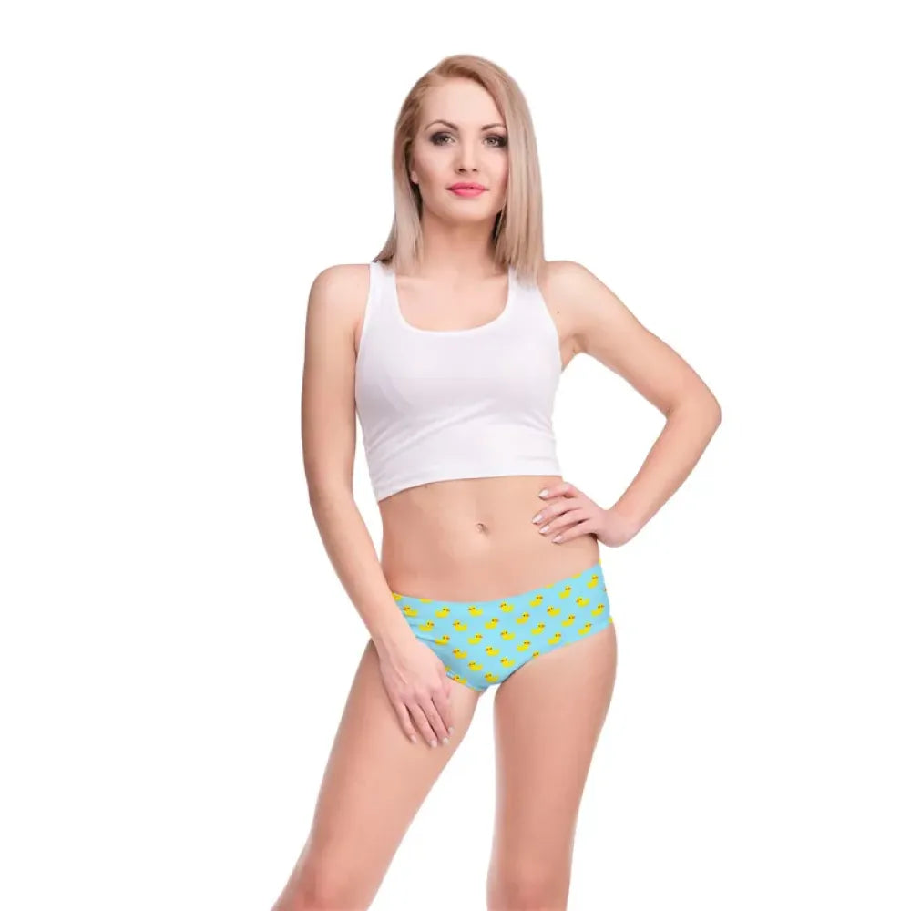DeanFire Super Soft Women 3D Panties Underwear Ducks Yellow